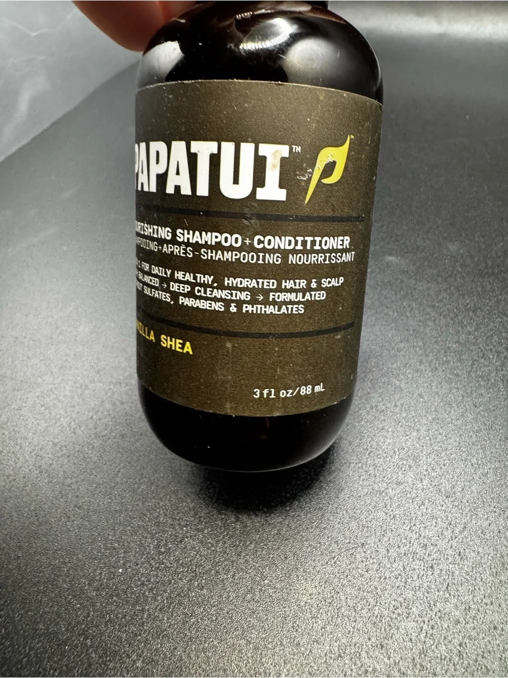 5/$25 NWT Papatui Vanilla Shea Nourishing Shampoo+Conditioner 3oz Travel Size